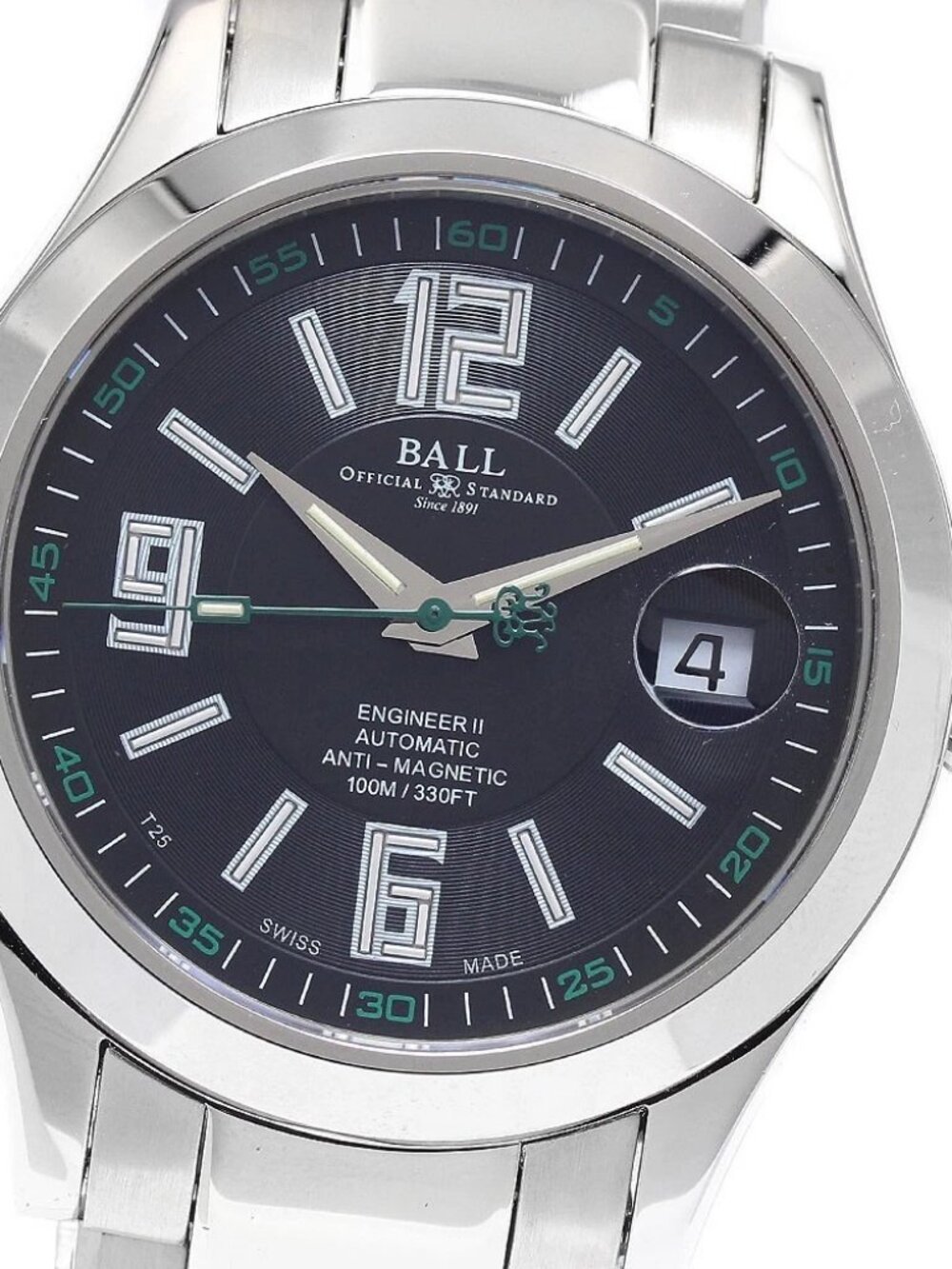 BALL WATCH Engineer II Arabic NM1020C-S4-BK Date Automatic Men's Watch_